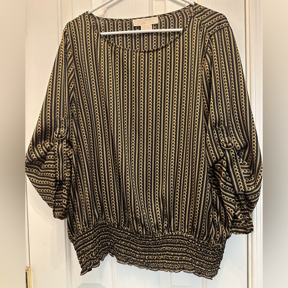 Michael Kors women’s size 1x black & gold top